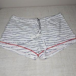 MARIGOT pajama shorts Navy Blue Lines Size S